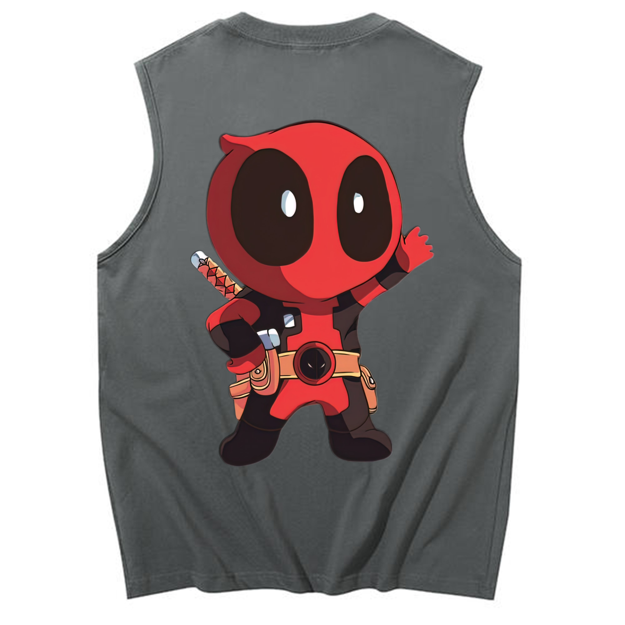 （画像用） Deadpool デッドプール コットン100％タンクトップ（背面プリント）